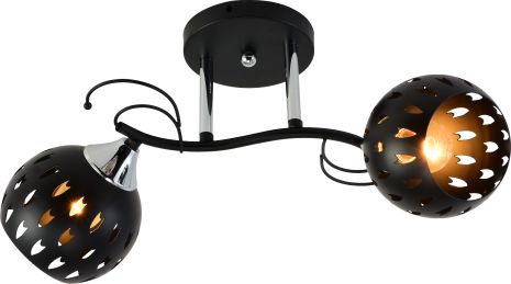 Люстра декоративна INTEREES IS XA1314-2 BK+CR Люстра декоративна INTEREES IS XA1314-2 BK+CR