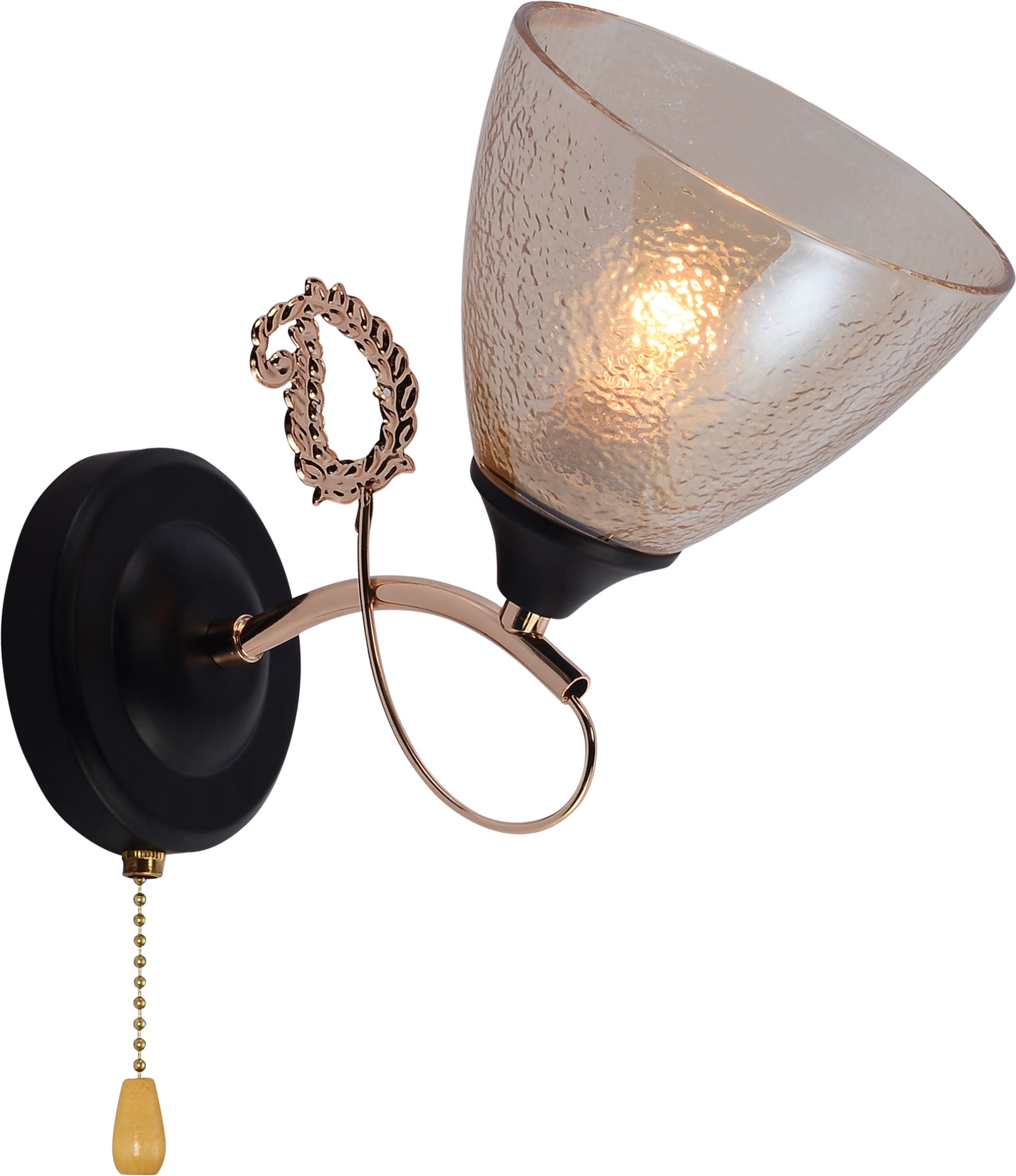 Бра настенная INTEREES IS XA1321B-1 BK+GOLD CHROME Бра настенная INTEREES IS XA1321B-1 BK+GOLD CHROME