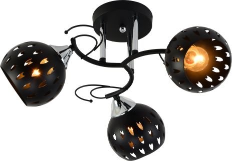 Декоративная люстра INTEREES IS XA1314-3 BK+CR Декоративная люстра INTEREES IS XA1314-3 BK+CR
