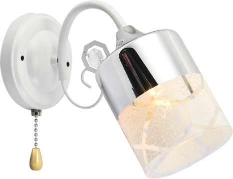 Бра настенная INTEREES IS XA1290-1 WH+CR Бра настенная INTEREES IS XA1290-1 WH+CR