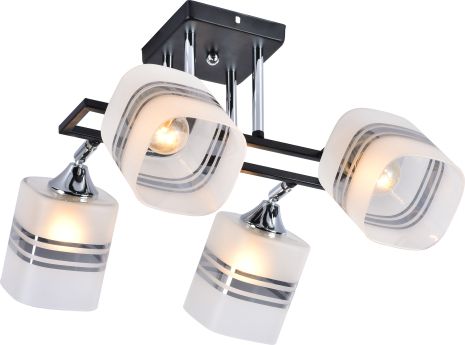 Декоративная люстра INTEREES IS XA1236B-4 BK+CR Декоративная люстра INTEREES IS XA1236B-4 BK+CR