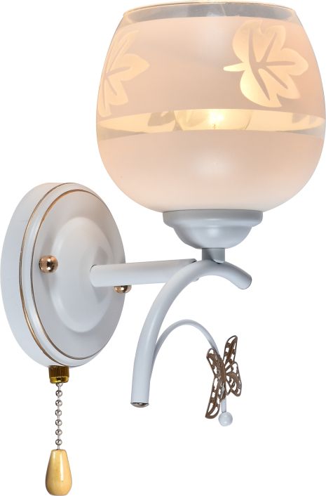 Бра настенная INTEREES IS DA5110B-1 WH+GOLDEN PATINA