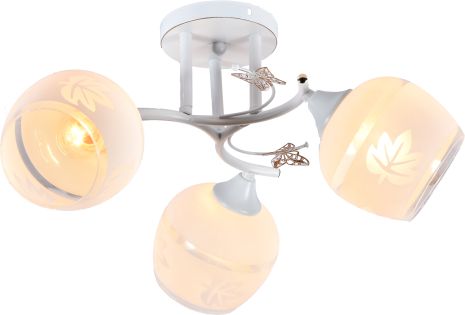 Декоративная люстра INTEREES IS DA5110B-3 WH+GOLDEN PATINA