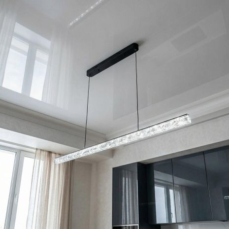 Люстра на кухню над столом Diasha 27W до 8 м² колір Чорний 1105/1200BK