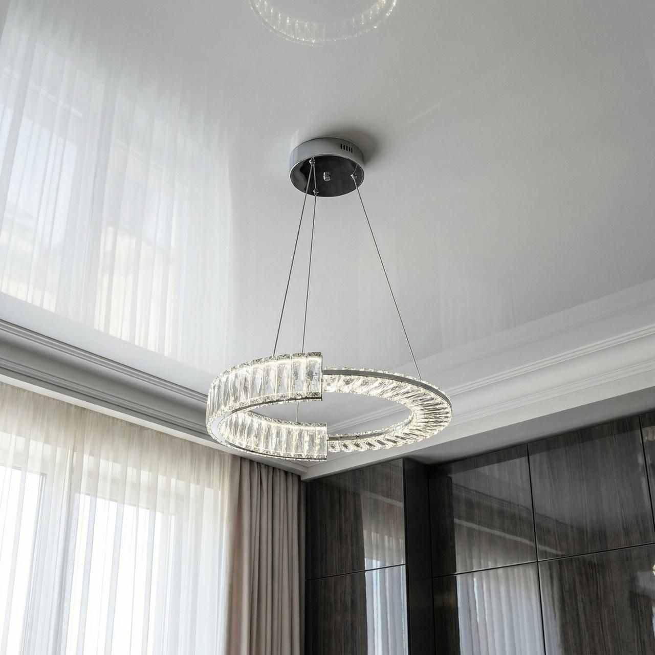 Люстра в кухню над столом хрусталь Diasha 55W до 12 м² цвет Хром 561/500CH Люстра в кухню над столом хрусталь Diasha 55W до 12 м² цвет Хром 561/500CH