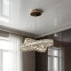 Люстра хрусталь LED подвесная Diasha 54W до 12 м² цвет Золото 7896/600+400S-gold