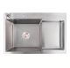 Кухонная мойка Valeso Handmade CM 78×50C L (нержавейка) с углублённой полкой