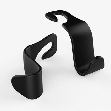 Крючки на подголовник в машину комплект 2шт Black