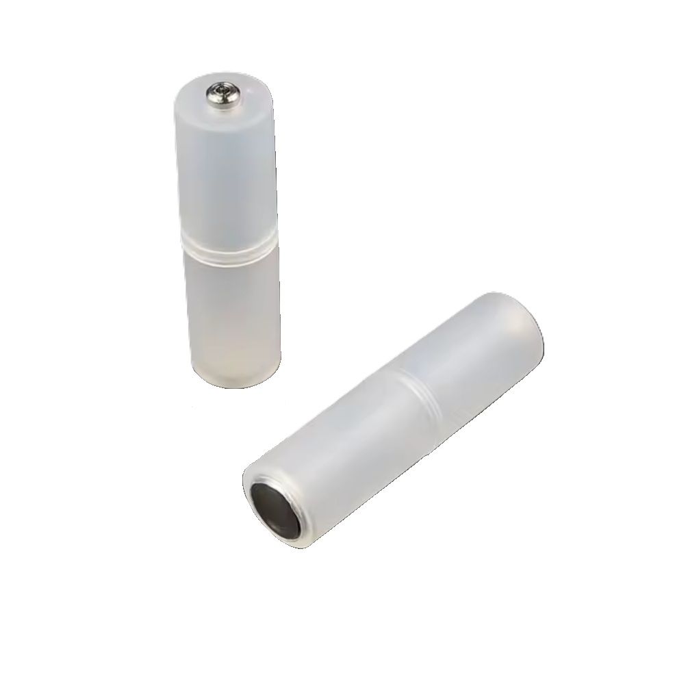 Адаптер для батареек и АКБ типа ААА в тип АА защитный полупрозрачный комплект 2шт Адаптер для батареек и АКБ типа ААА в тип АА защитный полупрозрачный комплект 2шт