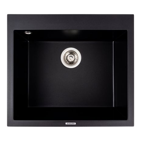 Кухонна гранітна мийка 5750 DAVINA VALESO чорний колір