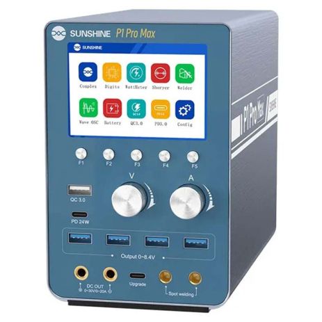 Блок питания Sunshine P1 Pro Max интеллектуальный, точечная сварка АКБ, мониторинг, QC3.0, 30В, 20А