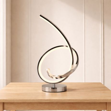 Светодиодная настольная лампа TD2002, Хром