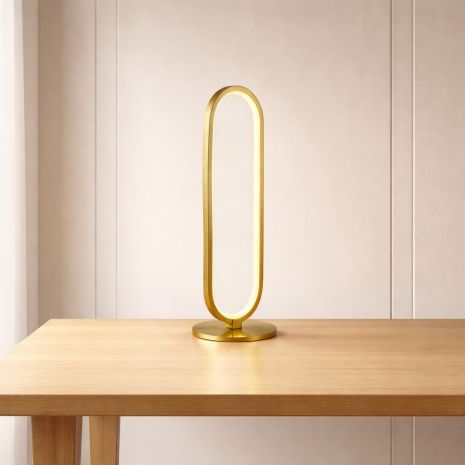 Настольный светильник модель TD2018, золото