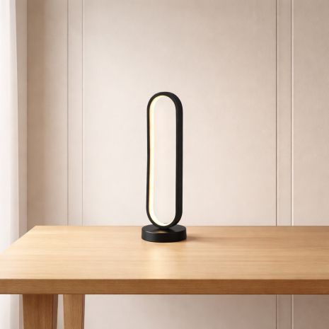 Черный настольный светильник TD2018