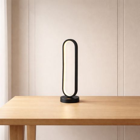 Черный настольный светильник TD2018