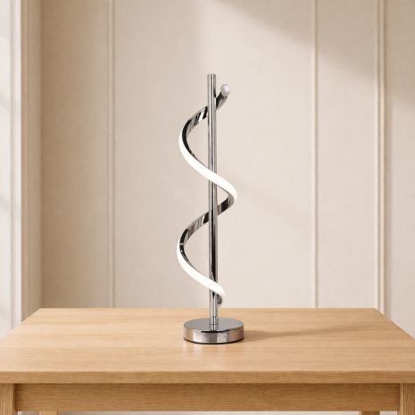 Светодиодный настольный светильник TD2014, Хром