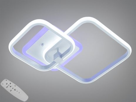 Люстра светодиодная с пультом Diasha 48W до 10 м² колір Білий 2525/2WH 3col dim