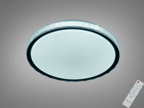 Люстра радужная подсветка с пультом Diasha 70W до 16 м² цвет Белый+Черный DB-8302/400RGB