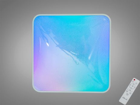 Лед люстра с пультом RGB Diasha 70W до 16 м² цвет Белый DB-8501B/400x400RGB