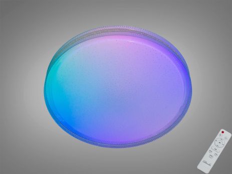 Лед люстра с разноцветной подсветкой Diasha 70W до 16 м² цвет Белый DB-8306/400RGB