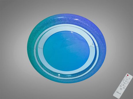 Люстра потолочная с RGB Diasha 80W до 18 м² цвет Белый+Хром DB-8314/500RGB