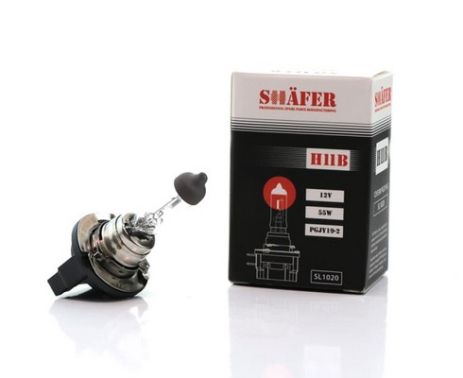 Лампа галогенова H11B 12V55W (картонна упаковка 1шт), SHAFER (SL1020)