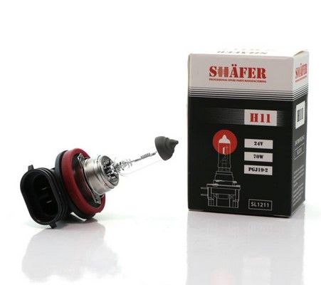Лампа галогеновая H11 24V70W (картонная упаковка 1шт), SHAFER (SL1211)