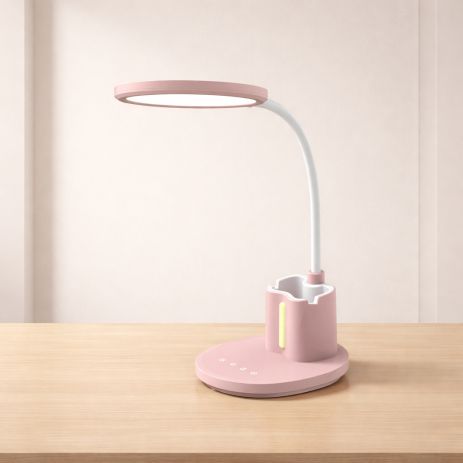 Гибкая светодиодная настольная лампа Sirius BL-1503 розовая