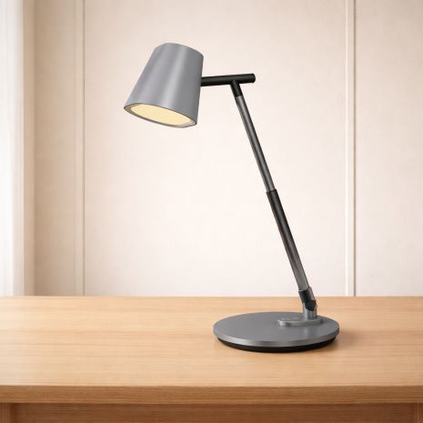 Настільна світлодіодна лампа Sirius BL-1527 металевий сірий