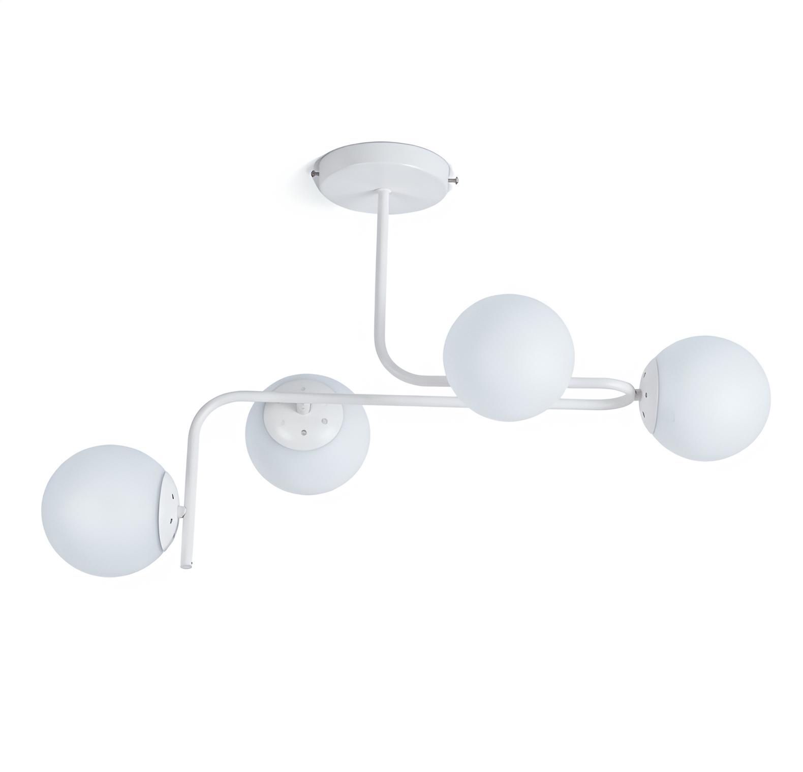 Люстра потолочная на 4 плафона VALESO 5177-4 для гостиной и спальни Белый Люстра потолочная на 4 плафона VALESO 5177-4 для гостиной и спальни Белый