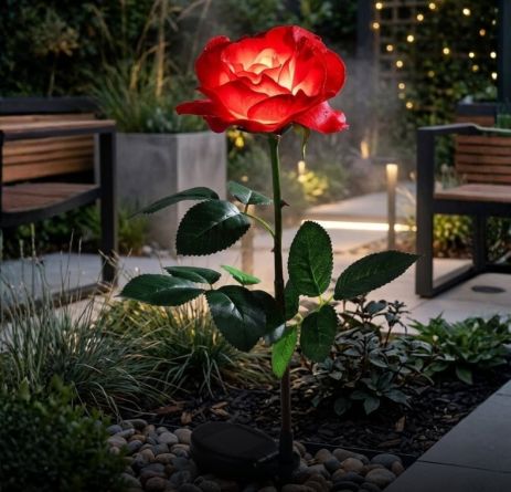 Уличный светильник садово-парковый наземный Sirius 28010 роза