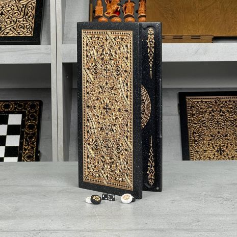 Нарди з каменю 37х18х2см Орнамент