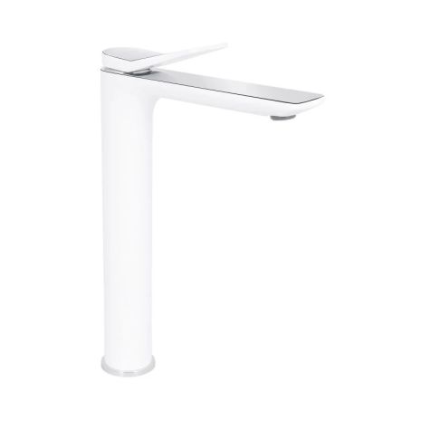 Высокий смеситель для раковины Qtap Presto QTPRE269CRW45577 Chrome/White Высокий смеситель для раковины Qtap Presto QTPRE269CRW45577 Chrome/White