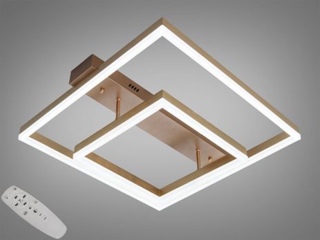Світильник LED у спальню з пультом Diasha 72W до 18 м² колір Золото 2547G dimmer