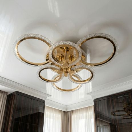 LED світильник 3 режими Diasha 90W до 20 м² колір Золото AD8180/3+3G 3col dim