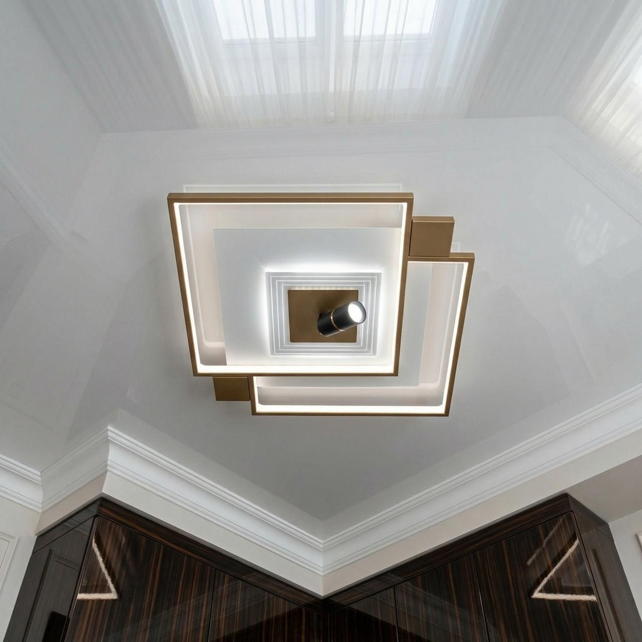 Лед люстра регульована яскравість Diasha 70W до 16 м² колір Білий+Золото 5533WH+G dimmer Лед люстра регульована яскравість Diasha 70W до 16 м² колір Білий+Золото 5533WH+G dimmer