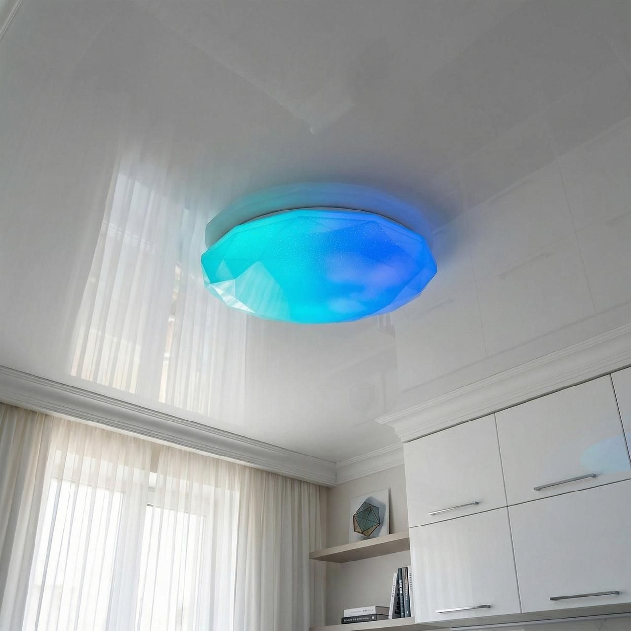 Люстра потолочная смарт RGB Diasha 80W до 18 м² цвет Белый DB-8303/500RGB Люстра потолочная смарт RGB Diasha 80W до 18 м² цвет Белый DB-8303/500RGB