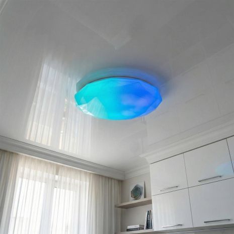 Стельова люстра смарт RGB Diasha 80W до 18 м² колір Білий DB-8303/500RGB
