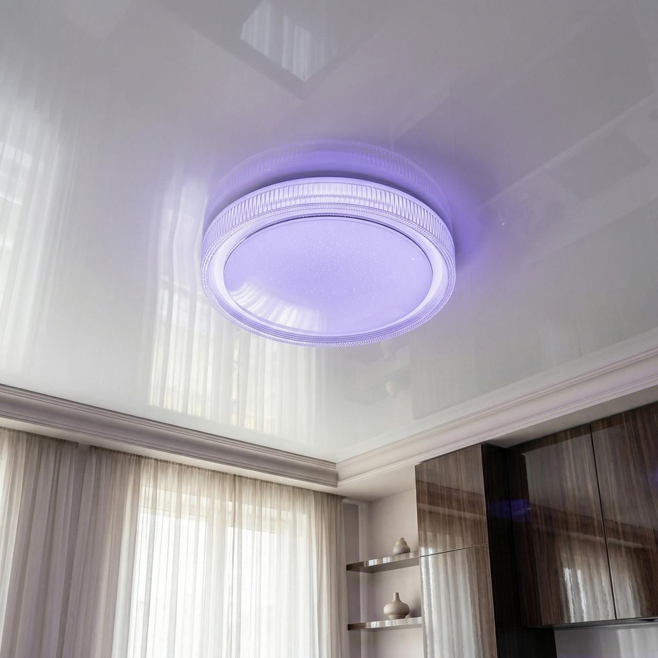 Светодиодная люстра с пультом RGB Diasha 70W до 16 м² цвет Белый DB-8311/400RGB Светодиодная люстра с пультом RGB Diasha 70W до 16 м² цвет Белый DB-8311/400RGB