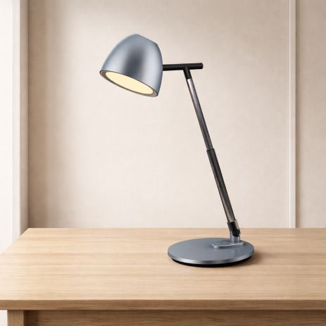 Настольная лампа светодиодная Sirius BL-1528 металлический серый для школьника