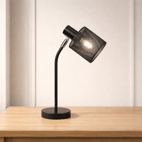 Настільна лампа у стилі лофт VALESO LT9076 BK з поворотним механізмом