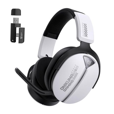 Наушники Onikuma Tri Mode headphones GT887 |BT5.4/2.4G/Type-C, 20/60H| white
