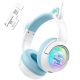 Навушники Onikuma Tri Mode cat ear headphones B5 | BT5.3/2.4G/Type-C, 55h, RGB| white