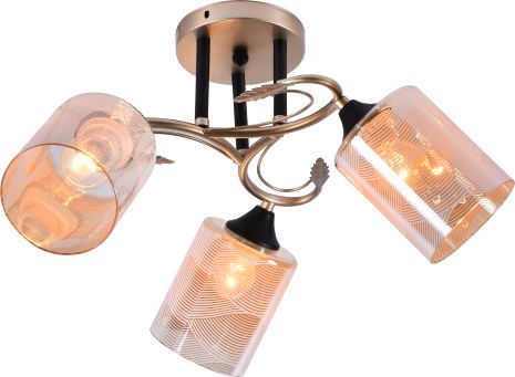 Люстра декоративна INTEREES IS DA5096-3C GD+BK