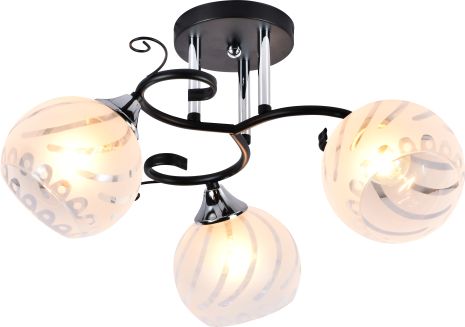 Декоративная люстра INTEREES IS XA1211B-3 BK+CR