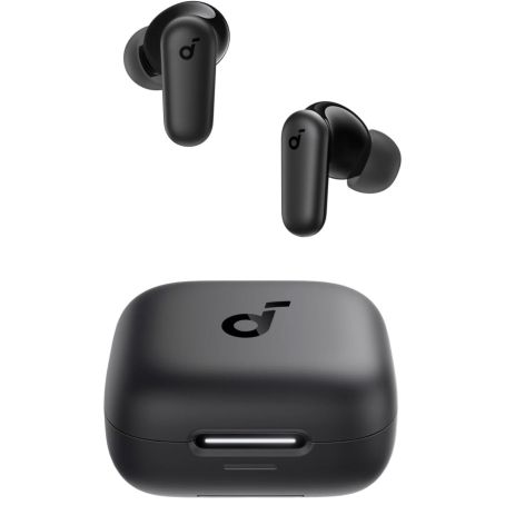 Беспроводные наушники Soundcore P30i с активным шумоподавлением ANC, Bluetooth 5.3, 45 ч работы, 4 микрофона AI, быстрая зарядка Black