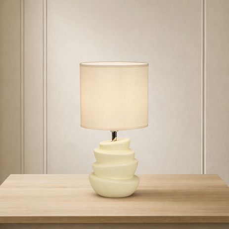 Декоративная настольная лампа VALESO AT23108 молочного цвета