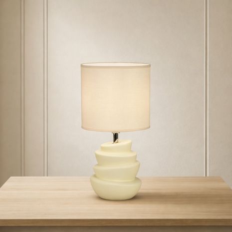Декоративная настольная лампа VALESO AT23108 молочного цвета