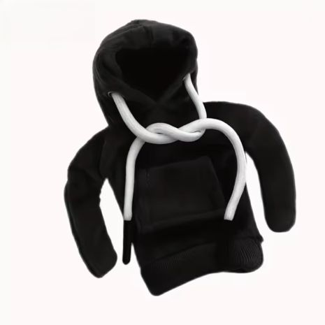 Чохол "міні-худі" для важеля КПП автомобіля універсальний 130mm Black-White