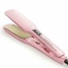 Професійна прасочка Kipozi для кератинового випрямлення волосся з титановими пластинами рожева